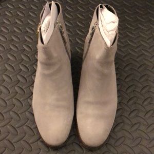 Cole Haan light grey ankle boots